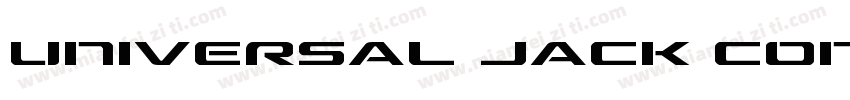 Universal Jack Condensed Ital Conde字体转换